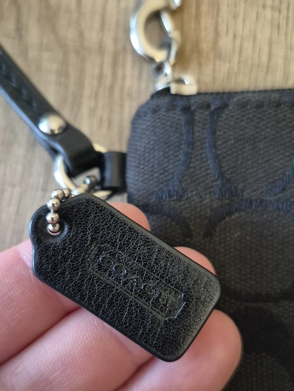 * Authentic Coach, Black Wristlet